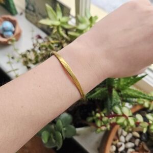 Vintage Dainty Moroccan Copper Bangle Cuff Bracelet